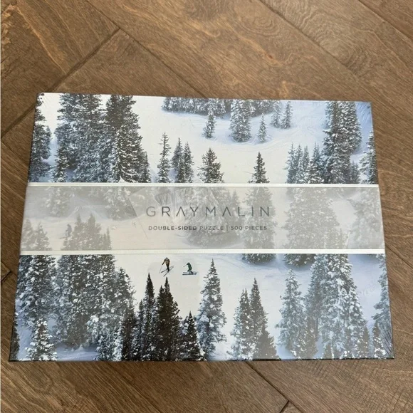 Galison Gray Malin Double Sided The Snow 500 Piece Jigsaw Puzzle New In Box - Picture 2 of 7
